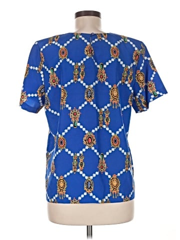 Susan Graver Short Sleeve Blouse (view 2)