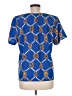 Susan Graver 100% Polyester Blue Short Sleeve Blouse Size M - photo 2