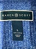 Karen Scott 100% Cotton Blue Pullover Sweater Size L - photo 7