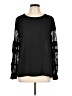 Ann Taylor LOFT 100% Polyester Black Long Sleeve Blouse Size L - photo 1