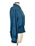 Who What Wear 100% Polyester Animal Print Blue Long Sleeve Blouse Size L - photo 4