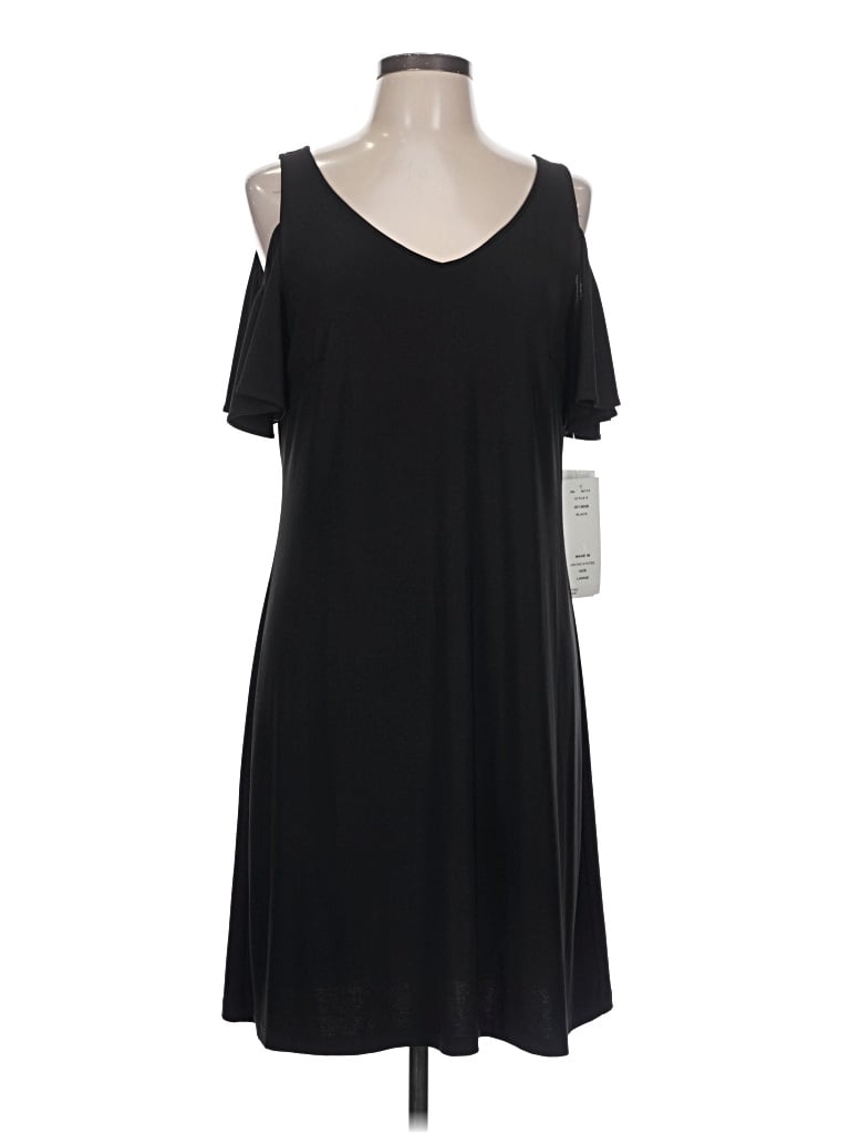Msk Casual Dress In Black