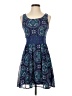 Xhilaration 100% Polyester Paisley Blue Casual Dress Size S - photo 1
