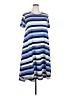 Lularoe Stripes Blue Casual Dress Size 22-24 (2XL) - photo 1