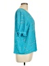 CeCe Teal 3/4 Sleeve T-Shirt Size L - photo 4