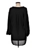 Topshop 100% Polyester Black 3/4 Sleeve Blouse Size 6 - photo 2