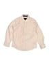 Pink & Blue 100% Cotton Chevron-herringbone Tan Long Sleeve Button-Down Shirt Size 5 - 6 - photo 1