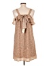 Entro 100% Polyester Tweed Tan Casual Dress Size L - photo 2