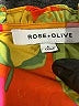 Rose + Olive 100% Polyester Orange Short Sleeve Blouse Size L - photo 7