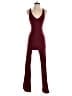 Assorted Brands Solid Burgundy Jumpsuit Size XS - photo 1