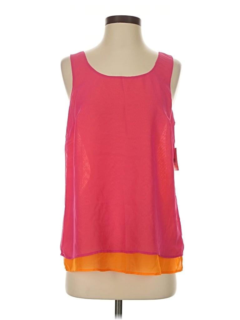 Relativity Sleeveless Blouse In Orange