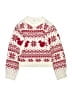 H&M 100% Acrylic Print White Pullover Sweater Size 12 - 14 - photo 1