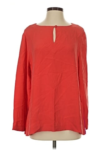Diane von Furstenberg Long Sleeve Silk Top (view 1)