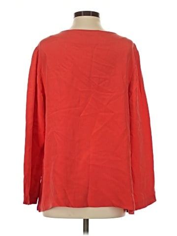 Diane von Furstenberg Long Sleeve Silk Top (view 2)