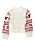 H&M 100% Acrylic Print White Pullover Sweater Size 12 - 14 - photo 2