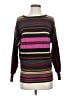 Trina Turk Stripes Purple Wool Pullover Sweater Size S - photo 1