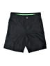 IZOD 100% Polyester Solid Black Shorts Size 10 - photo 1