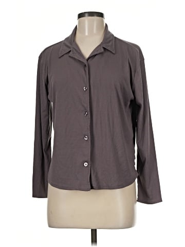 Danskin 3/4 Sleeve Button-Down Shirt (view 1)