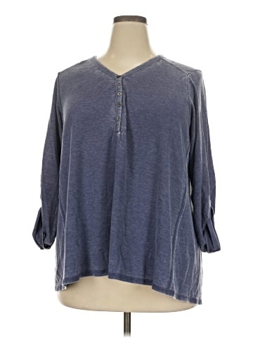 Jane and Delancey Long Sleeve Henley (view 1)
