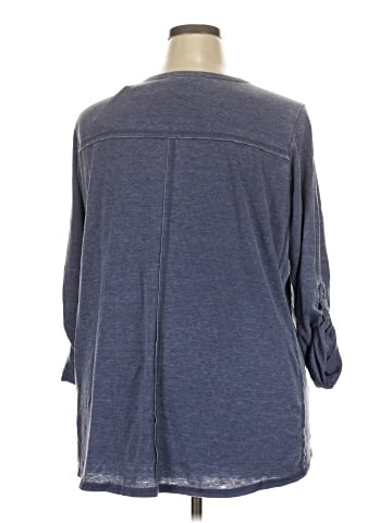 Jane and Delancey Long Sleeve Henley (view 2)