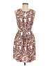 Collective Concepts 100% Polyester Paisley Tan Casual Dress Size M - photo 1