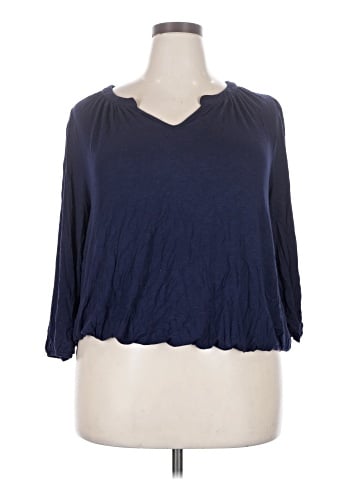 Lane Bryant 3/4 Sleeve T-Shirt (view 1)