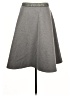 HD in Paris Solid Gray Casual Skirt Size L - photo 1