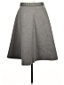 HD in Paris Solid Gray Casual Skirt Size L - photo 2