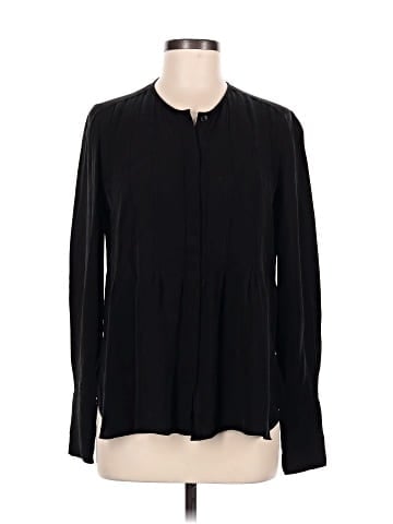 Diane von Furstenberg Long Sleeve Silk Top (view 1)