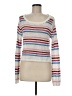 L Space Stripes White Pullover Sweater Size M - photo 1