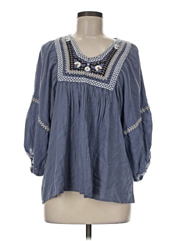 Max Studio 3/4 Sleeve Blouse (view 1)
