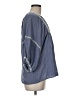 Max Studio 100% Cotton Blue 3/4 Sleeve Blouse Size M - photo 4