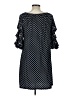 MSK Polka Dots Black Casual Dress Size L - photo 2