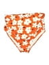 Summer Mae Floral Orange Swimsuit Bottoms Size S - photo 1
