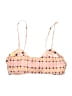 Topshop Plaid Pink Swimsuit Top Size 2 - photo 2