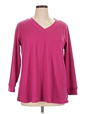 St. John's Bay Long Sleeve Top (view 1)