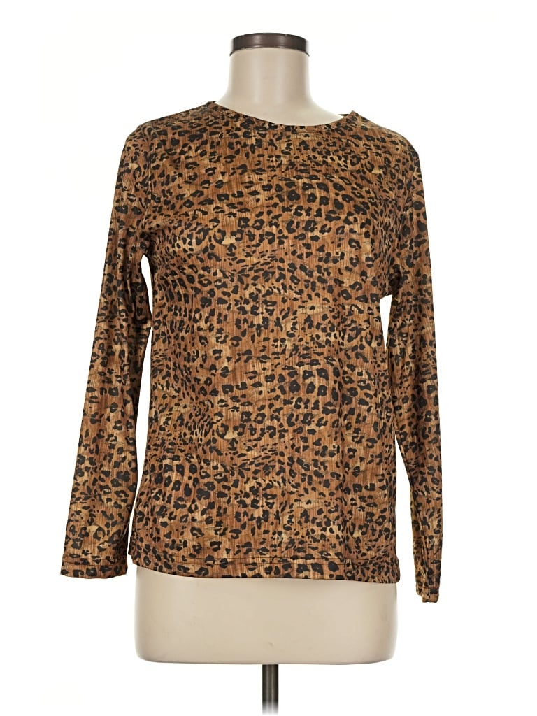 Pre-owned Frye Long Sleeve T-shirt In Brown