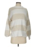 LoveShackFancy Stripes Ivory Turtleneck Sweater Size XS - photo 1