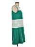 V Fish Argyle Green Casual Dress Size L - photo 4
