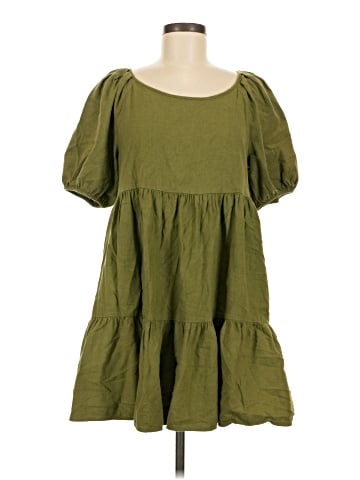 Madewell (Re)sponsible Puff-Sleeve Mini Dress (view 1)