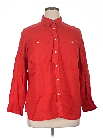 Lauren by Ralph Lauren Long Sleeve Button-Down Shirt (view 1)