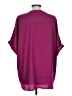 Glam 100% Polyester Purple Burgundy Short Sleeve Blouse Size L - photo 2