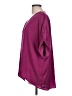 Glam 100% Polyester Purple Burgundy Short Sleeve Blouse Size L - photo 5