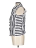 BB Dakota 100% Rayon Stripes White Sleeveless Button-Down Shirt Size L - photo 5