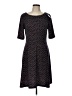 Connected Apparel Chevron-herringbone Black Casual Dress Size 10 - photo 1