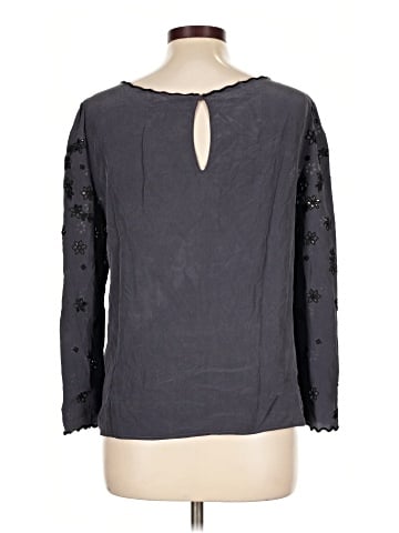 Rebecca Taylor Long Sleeve Silk Top (view 2)
