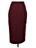 Express Solid Burgundy Formal Skirt Size 0 - photo 2