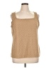 Kasper Chevron-herringbone Tan Tank Top Size XL - photo 1