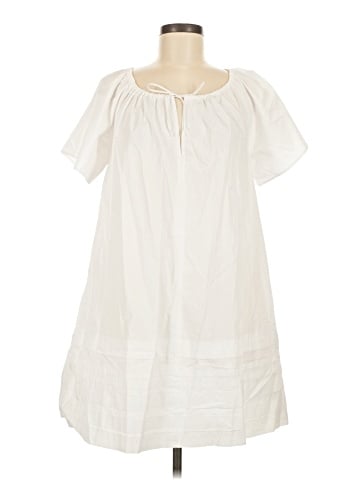 Madewell Poplin Flutter-Sleeve Pintuck Mini Dress (view 1)
