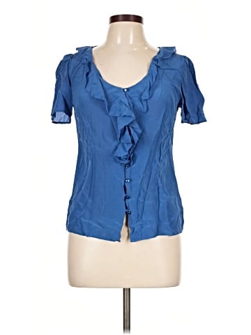 Fossil Short Sleeve Silk Top (view 1)